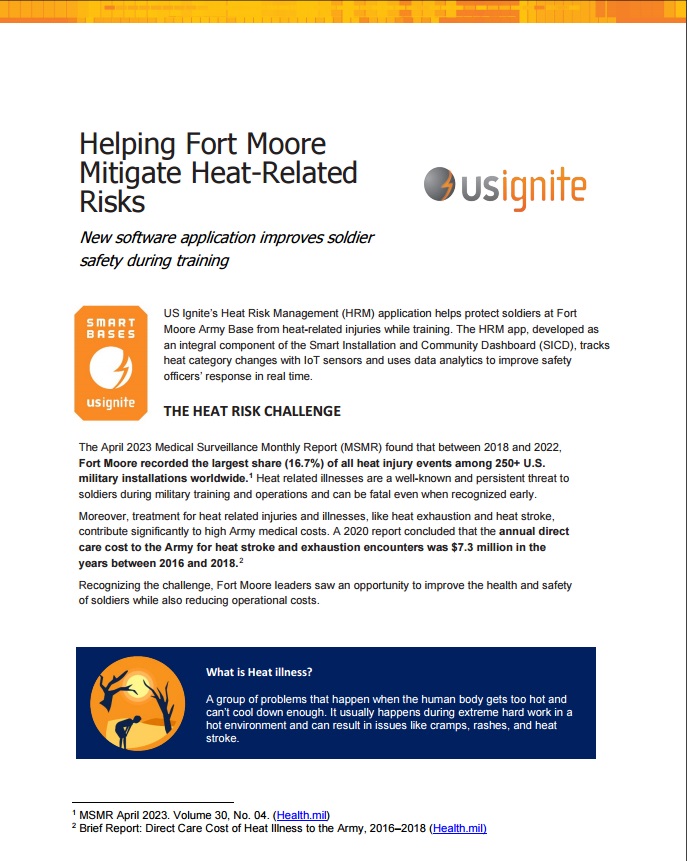 How US Ignite is Helping Fort Moore Mitigate Heat-Related Risks – US Ignite