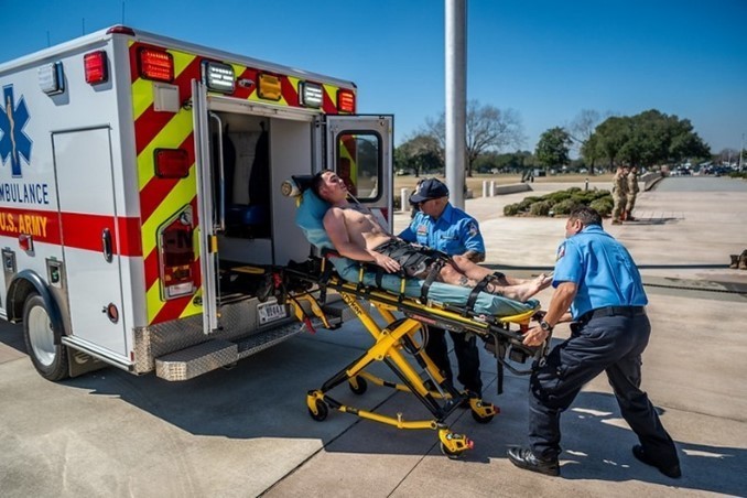 Man Down Drill during the 9th Annual Heat Forum on Feb. 26, 2025, at Fort Benning, GA